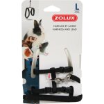 Kit harnais pour le lapin en nylon coloris noir zolux taille l Kit harnais pour le lapin en nylon coloris noir zolux taille l