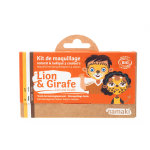 Kit de maquillage enfants bio lion et girafe namaki cosmetics - 3 couleurs Kit de maquillage enfants bio lion et girafe namaki cosmetics - 3 couleurs
