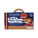 Kit de maquillage enfants bio ninja & super hros namaki cosmetics - 3 couleurs