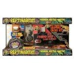 Kit terrarium complet pour gecko coloris noir zoomed reptihab 51 x 25 x 30 cm
