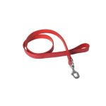 Laisse chien bords ronds 20 mm / 100 cm rouge