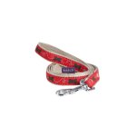 Laisse pour chien kyrielle rouge - taille l