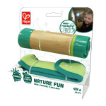 Lampe de poche manuelle bambou et plastique 4, 2x4, 2x13, 5 cm  partir de 5 ans