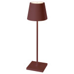Lampe de table touch sans fil en aluminium marron kelly vintage -  10 x h 38 cm