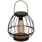 Lanterne solaire métal et plastique noir à led blanc chaud luxform wicklow - Ø 20, 5 x Lanterne solaire métal et plastique noir à led blanc chaud luxform wicklow - Ø 20, 5 x