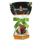 Lapin en chocolat au lait avec ?ufs pralins bio saveurs & nature - 150 g
