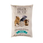 Litire de rafle de mas pour petits mammifres grain de vie - 30 l