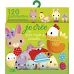 Livre de gommettes  pour f�ter p�ques , collection avec mes gommettes, je cr�e aux �d