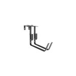 Lot de 2 supports � fixations r�glables pour jardini�re de 18 cm gris