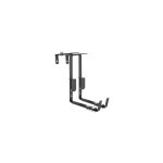 Lot de 2 supports r�glables pour jardini�re de 16 � 26 cm gris