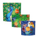 Lot de 3 sacs � go�ter les flamboyants bio gourmand squiz - taille s, m et l