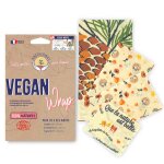 Lot de 4 emballages alimentaires vegan  la cire de riz anotherway