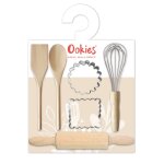 Lot de 6 ustensiles petit chef ookies® coloris beige en bois Lot de 6 ustensiles petit chef ookies® coloris beige en bois