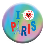 Magnet i love paris cartes d'art -  5, 6 cm