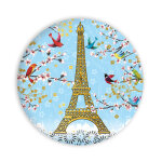 Magnet tour eiffel paris cartes d'art - Ø 5, 6 cm Magnet tour eiffel paris cartes d'art - Ø 5, 6 cm