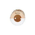 Maison en bois home rond taille m blanc  19 cm
