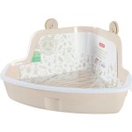 Maison de toilette d'angle pour les rongeurs coloris beige zolux 33 x 42 x 20, 5 cm