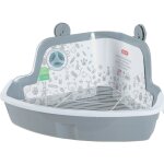 Maison de toilette d'angle pour les rongeurs coloris gris zolux 33 x 42 x 20, 5 cm