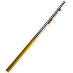 Manche en aluminium coloris jaune 140 cm
