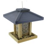 Mangeoire big ben grise en bois 19 x 19 x 21 cm