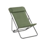 Maxi transat becomfort� tube titane olive lafuma mobilier - 62 x 83 x 94 cm