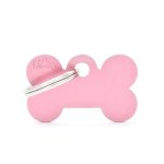 Médaille basic petit os en alu rose Médaille basic petit os en alu rose