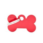 Médaille basic petit os en alu rouge Médaille basic petit os en alu rouge