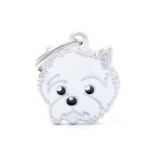 M�daille colors pour west highland white terrier en m�tal