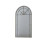 Miroir en métal coloris gris et or - 90 x 155 cm Miroir en métal coloris gris et or - 90 x 155 cm