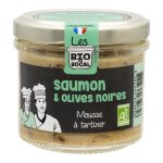 Mousse saumon et olives noires bio ducs de gascogne - 90 g
