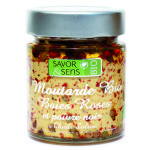 Moutarde bio aux baies roses et poivre noir 130 g Moutarde bio aux baies roses et poivre noir 130 g