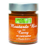 Moutarde bio au curry et curcuma 130 g Moutarde bio au curry et curcuma 130 g