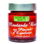 Moutarde bio au piment d'espelette 130 g Moutarde bio au piment d'espelette 130 g