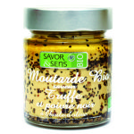 Moutarde bio aux truffes noires et poivre noir 130 g Moutarde bio aux truffes noires et poivre noir 130 g