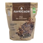 Muesli croustillant duo de chocolats bio favrichon - 500 g
