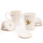 Mug filtre en grès carpe diem - 10 x 13 x 15 cm Mug filtre en grès carpe diem - 10 x 13 x 15 cm