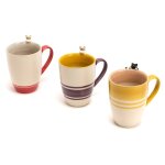 Mug en gr�s multicolore tom - 280 ml