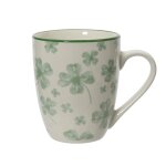 Mug trèfle coloris vert en porcelaine - 11, 7 x 8, 2 x 10 cm Mug trèfle coloris vert en porcelaine - 11, 7 x 8, 2 x 10 cm