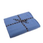 Nappe en lin coloris bleu solana - 250 x 140 cm