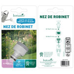 Nez de robinet en plastique gris de filetages 20 x 27 et 15 x 21 mm