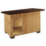 Niche en bois pin nordique coloris marron baita 80 - 95, 5 x 65 x 65, 5 cm
