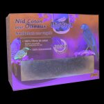 Nid pour oiseaux en fibres de coton coloris blanc tyrol 50 g