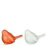 Oiseau coloris orange - 13 x 7, 5 x 8 cm