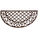 Paillasson grille demi - lune en fonte