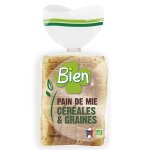 Pain de mie aux crales et graines bio tranch bien - 500 g