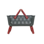 Panier kajo 15l - gris et cerise Panier kajo 15l - gris et cerise