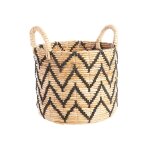 Pani�re coloris noir en feuilles de bananier taille 1 - � 27 cm