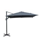 Parasol déporté orientable gris 300 x 300 cm Parasol déporté orientable gris 300 x 300 cm
