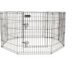 Parc pour chien en mtal noir - 76 cm