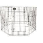 Parc pour chien en mtal noir - 91 cm